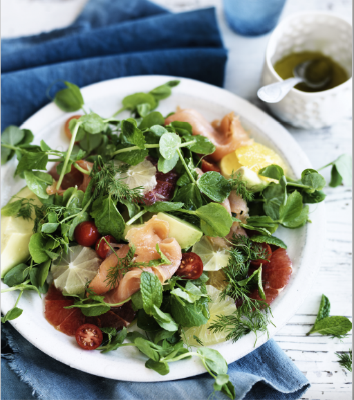 Smoked Salmon, Citrus & Avocado Salad Free Recipe from Sophie Guidolin