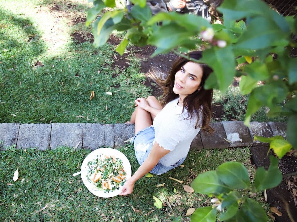 Sophie Guidolin spring photo in the garden