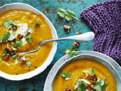 Chai-Roasted Pumpkin Soup with Honey Walnuts Recipe! + Macro Breakdown