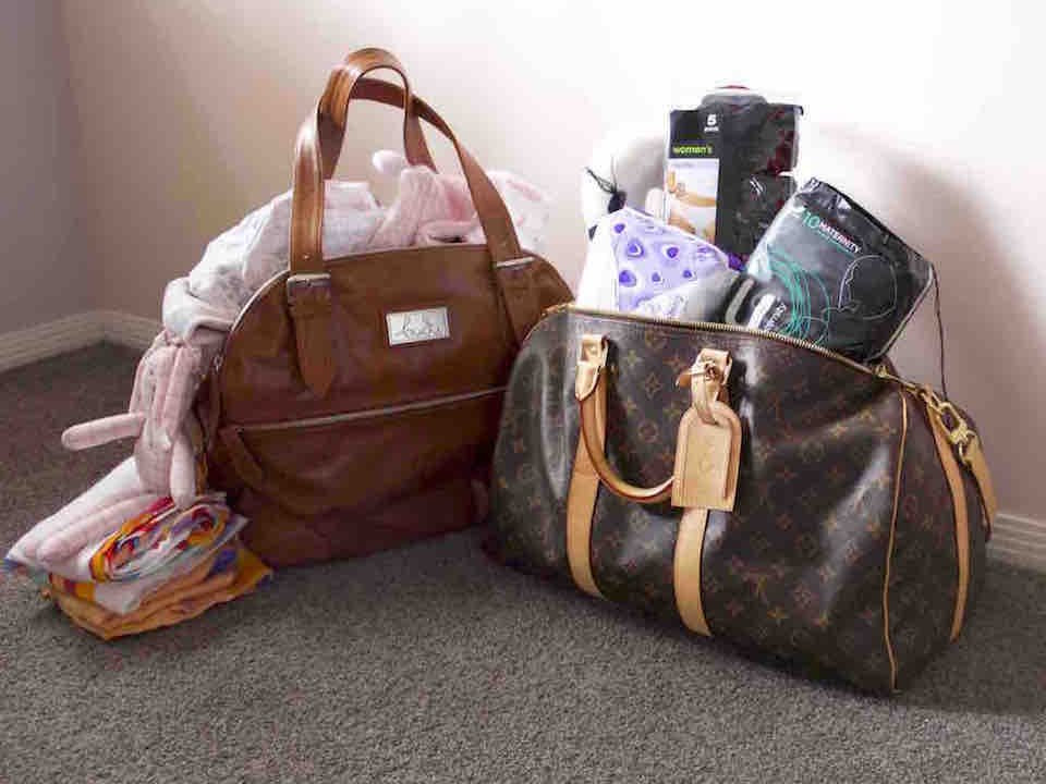 Louis Vutton hospital bag for birth