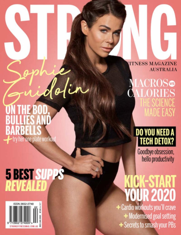 Sophie Guidolin STRONG Fitness Magazine cover magazine cover